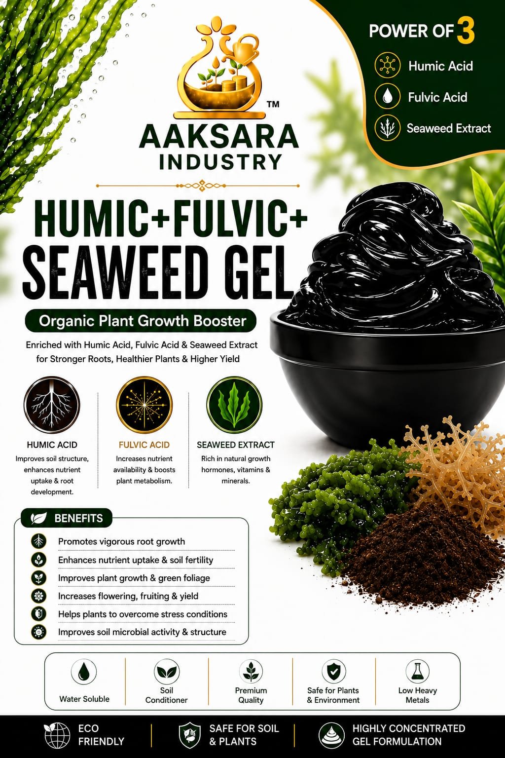 Aaksara Industry Humic Fulvic Seaweed Gel