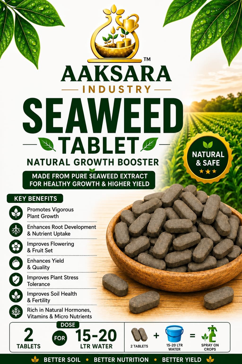 Aaksara Industry Seaweed Tablet Showcase